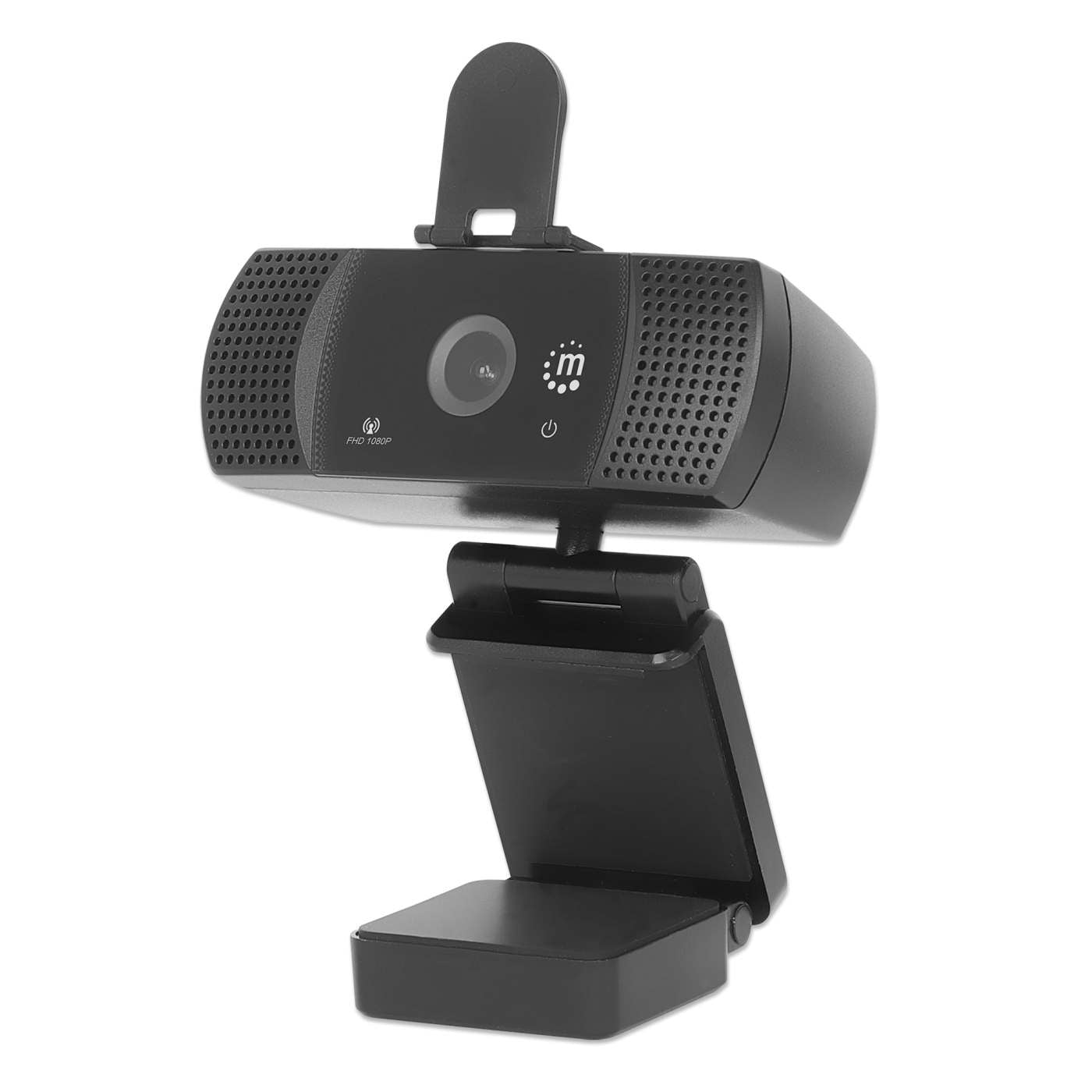 Webcam MANHATTAN 462556 VA, 1920 x 1080 Full HD, USB-C, Negro