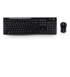 Kit Teclado y Mouse LOGITECH MK270, Negro