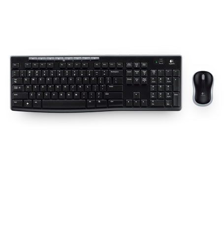 Kit Teclado y Mouse LOGITECH MK270, Negro