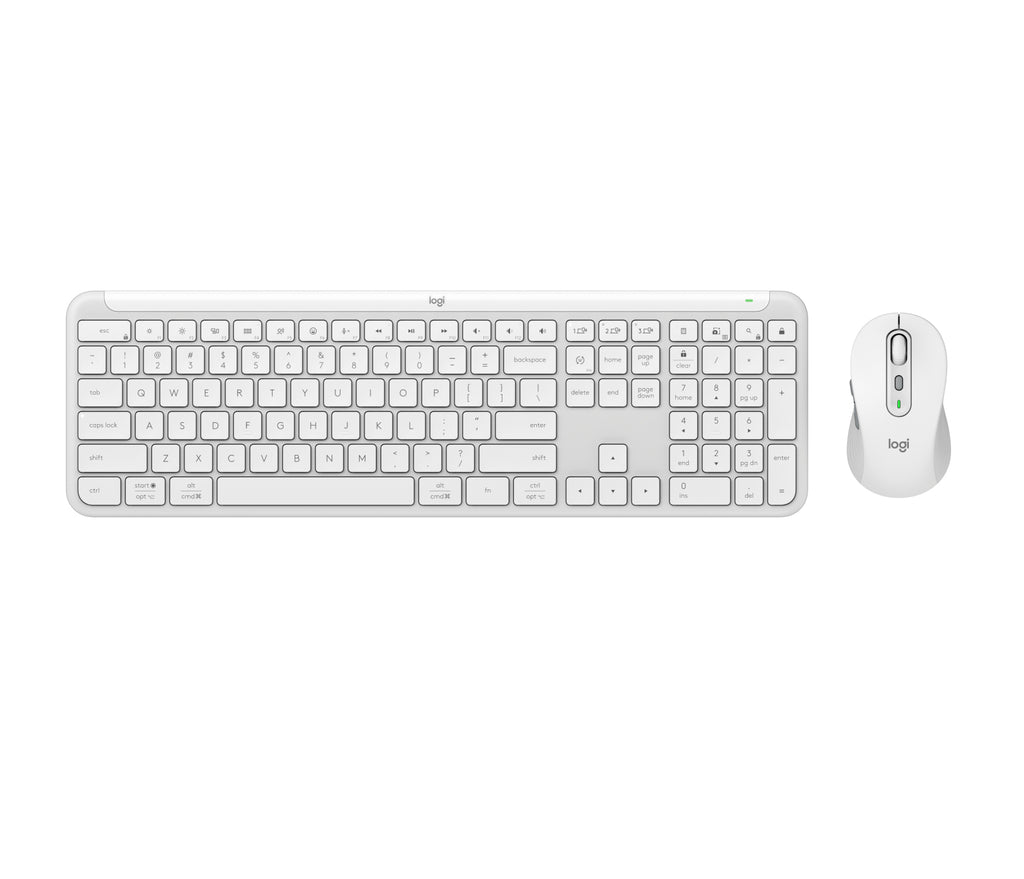 Kit Teclado y Mouse LOGITECH 920-012594 LED, Blanco