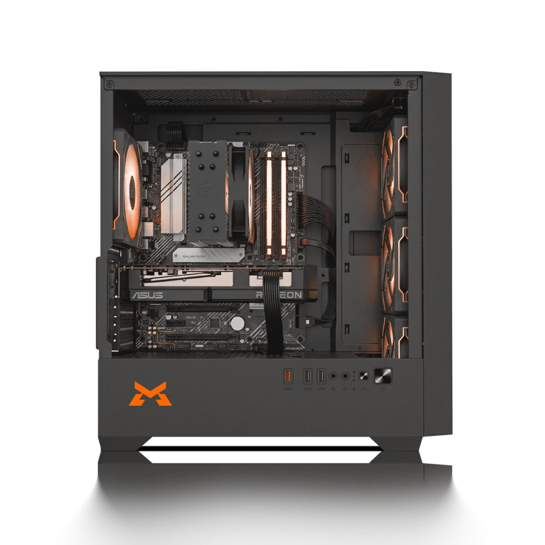 PC Gamer RX 7600, AMD Ryzen 5 5500, 16GB DDR4, 500GB SSD M.2, Goblin - Mythic
