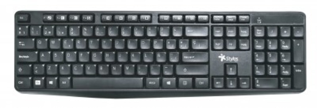 Teclado Inalámbrico Stylos STPTEC4B, Negro