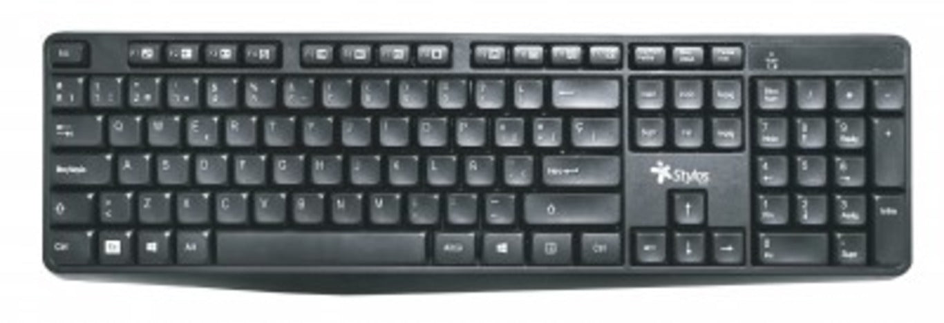 Teclado Inalámbrico Stylos STPTEC4B, Negro