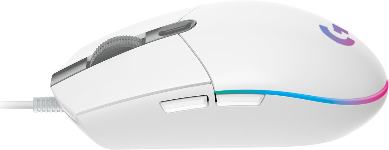 Mouse Gamer LOGITECH G203, 200-8.000 dpi, USB, Color blanco