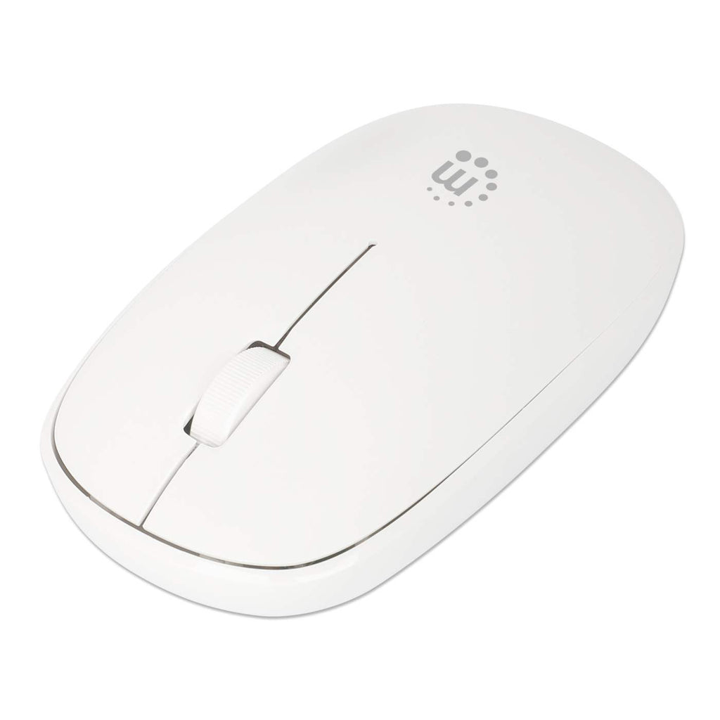 Mouse MANHATTAN 190329 Optico Inalambrico, Blanco