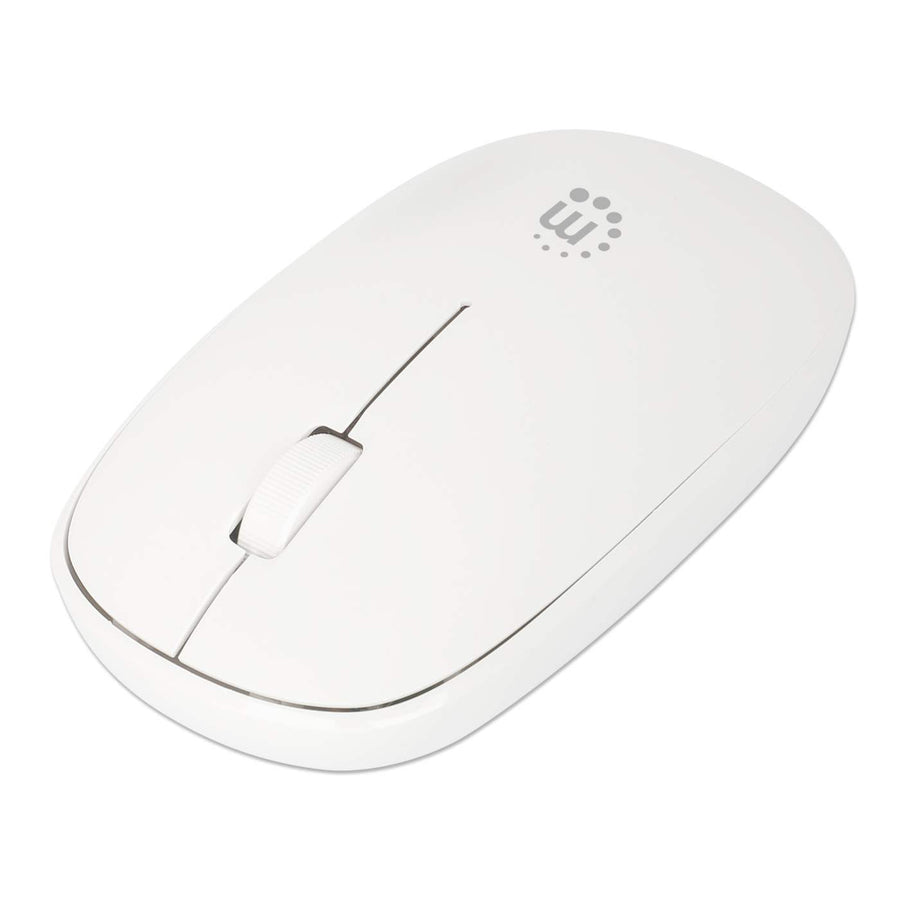 Mouse MANHATTAN 190329 Optico Inalambrico, Blanco