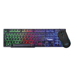 Kit Teclado y Mouse Xzeal XSKTALRW1B Alambrico, Mouse 6 Botones, 3200DPI, Negro, Retroiluminado