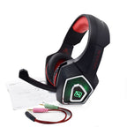 Headset Gamer NECNON NBHG-DRAGON LED, Negro