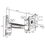 Soporte para Monitor MANHATTAN 423670 13", 100 x 100, Negro