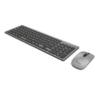 Kit Teclado y Mouse Stylos STPKTM6G Membrana Inalámbrico, USB Nano, Gris