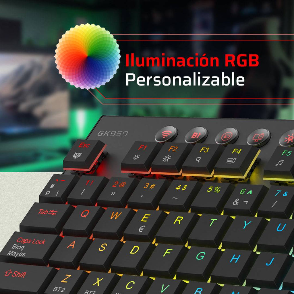 Teclado Gamer Balam Rush GK959, Negro