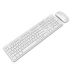Kit Teclado y Mouse Stylos STPKTM5W, Blanco
