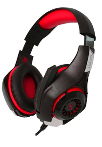 Headset Gamer NECNON NBHG-VIPER LED, Rojo