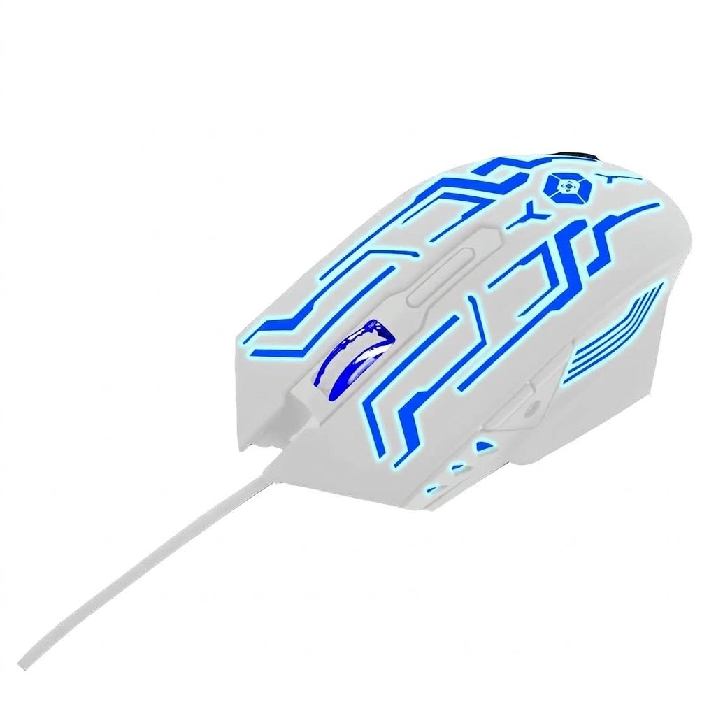Mouse Gamer VORTRED 6D LEGACY, Blanco