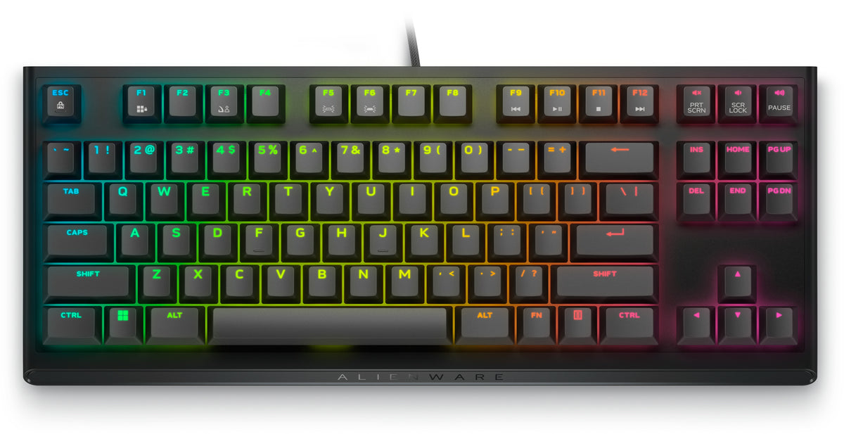 Teclado DELL AW420K LED VA, Negro