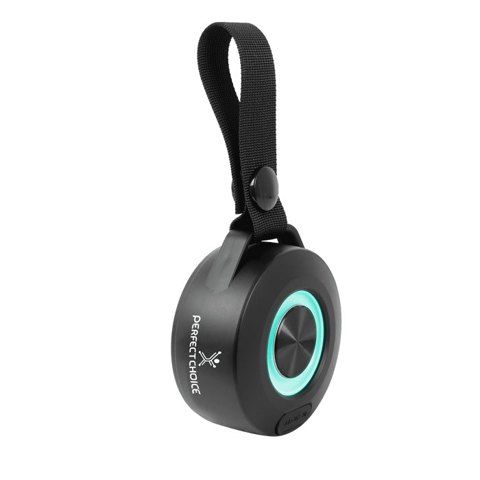 Bocinas PERFECT CHOICE PC-113089 Bluetooth Inalámbrica Portátil TWS Luz RGB, Negro