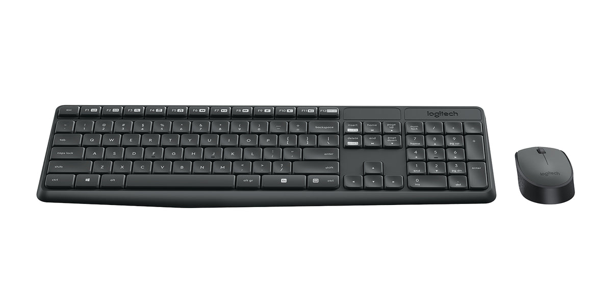 Kit Teclado y Mouse LOGITECH 920-007901, Negro