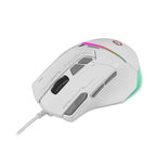 Mouse Gamer GETTTECH GPM-RGBWR-G1-WH, Blanco