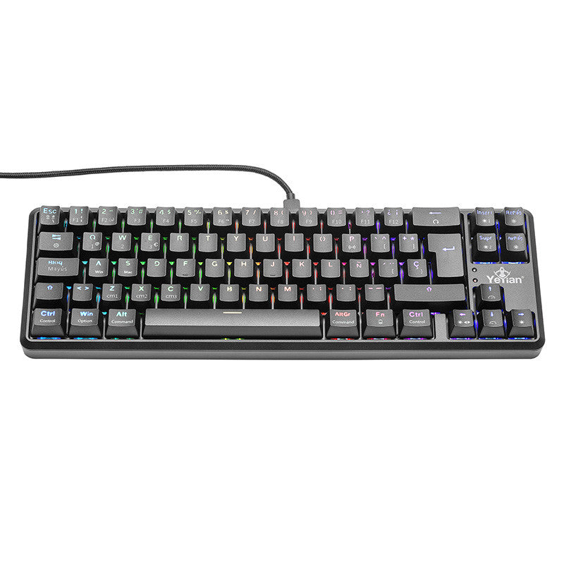 Teclado Gamer Yeyian YTM-28210B LED, USB, RGB