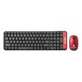 Kit Teclado y Mouse BROBOTIX 6000632, Negro/Rojo