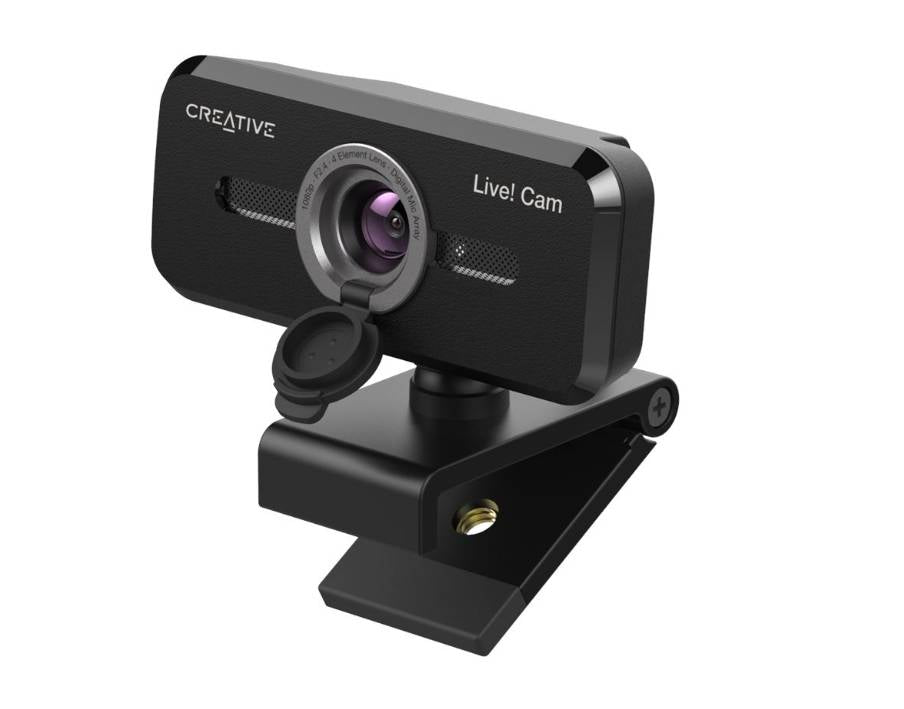 Webcam CREATIVE LABS VF0880 V2, 1920 x 1080 Full HD, USB, Negro