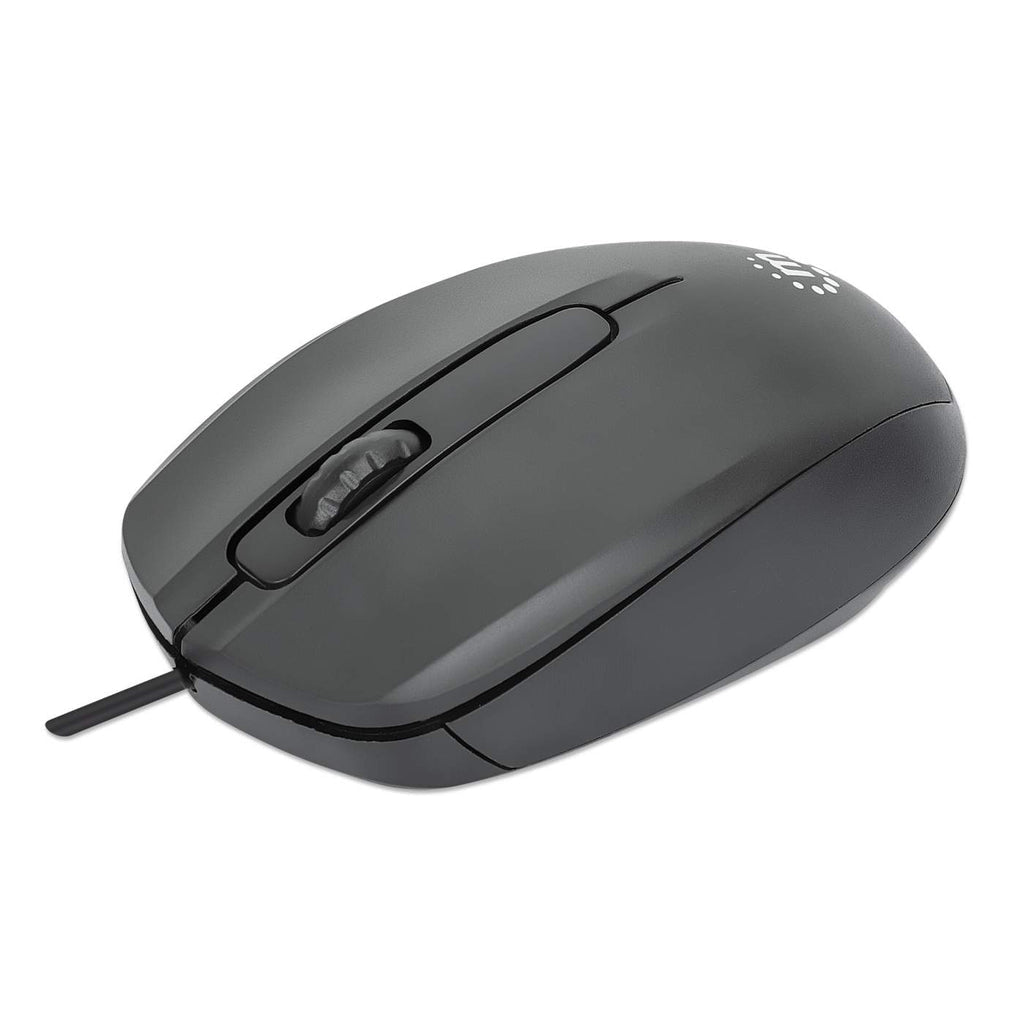 Mouse MANHATTAN 190190, USB-C, Negro