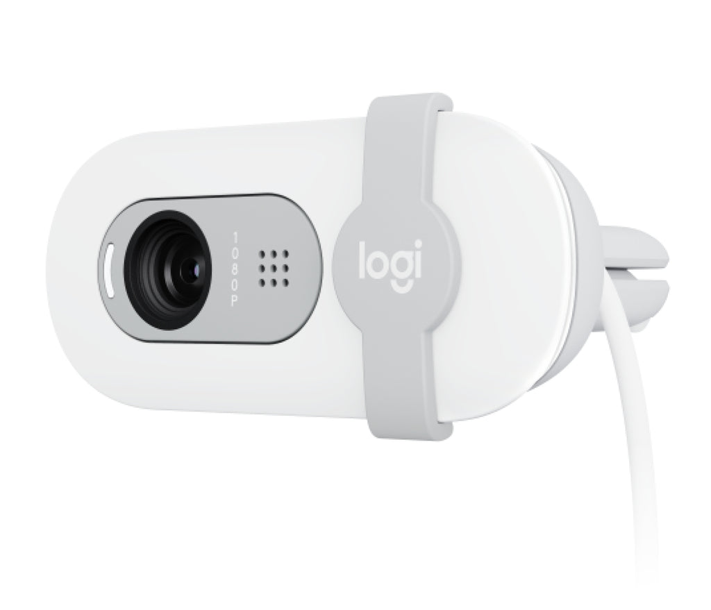 Webcam LOGITECH Brio 100, Full HD (1920 x 1080), Blanco