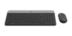 Kit Teclado y Mouse LOGITECH MK470 Curvo, Negro