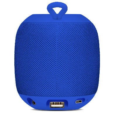 Bocina BROBOTIX 263045 Inalámbrica Bluetooth, USB/Micro USB/3.5 mm, Azul