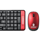 Kit Teclado y Mouse BROBOTIX 6000632, Negro/Rojo