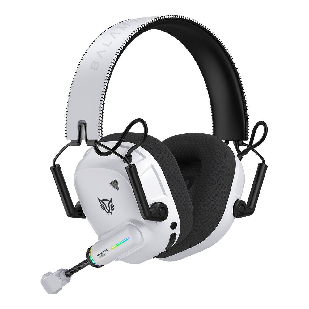 Headset Gamer Balam Rush PILOT PRO HS808, Blanco
