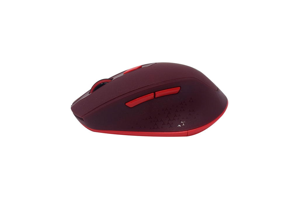 Mouse Naceb Technology NA-0119R Curvo, Rojo