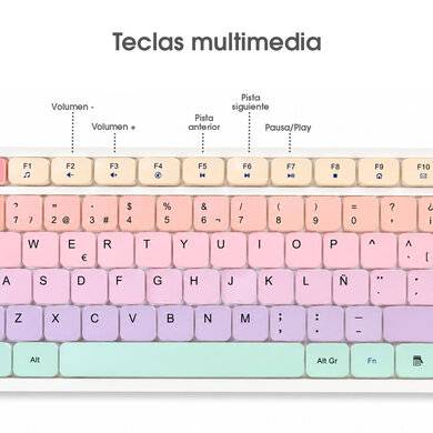 Kit Teclado y Mouse BROBOTIX 406986 Inalámbrico, Bluetooth/Radiofrecuencia, 2.4MHz