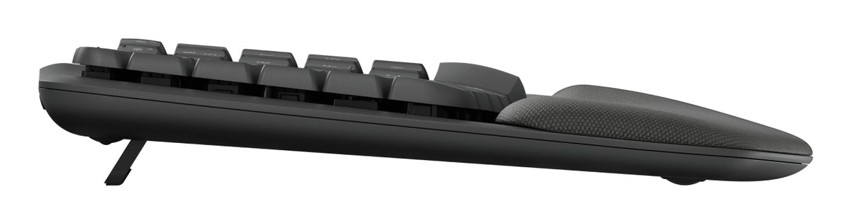 Teclado LOGITECH Wave Keys LED Curvo, Grafito