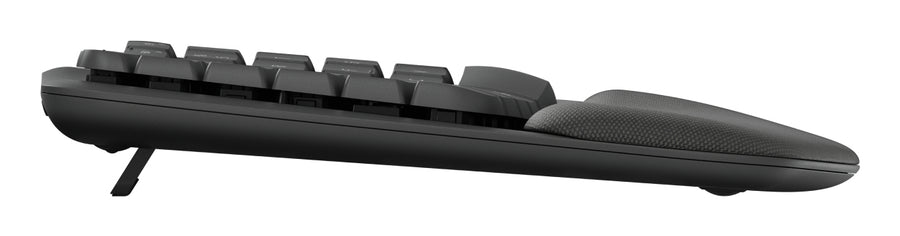Teclado LOGITECH Wave Keys LED Curvo, Grafito
