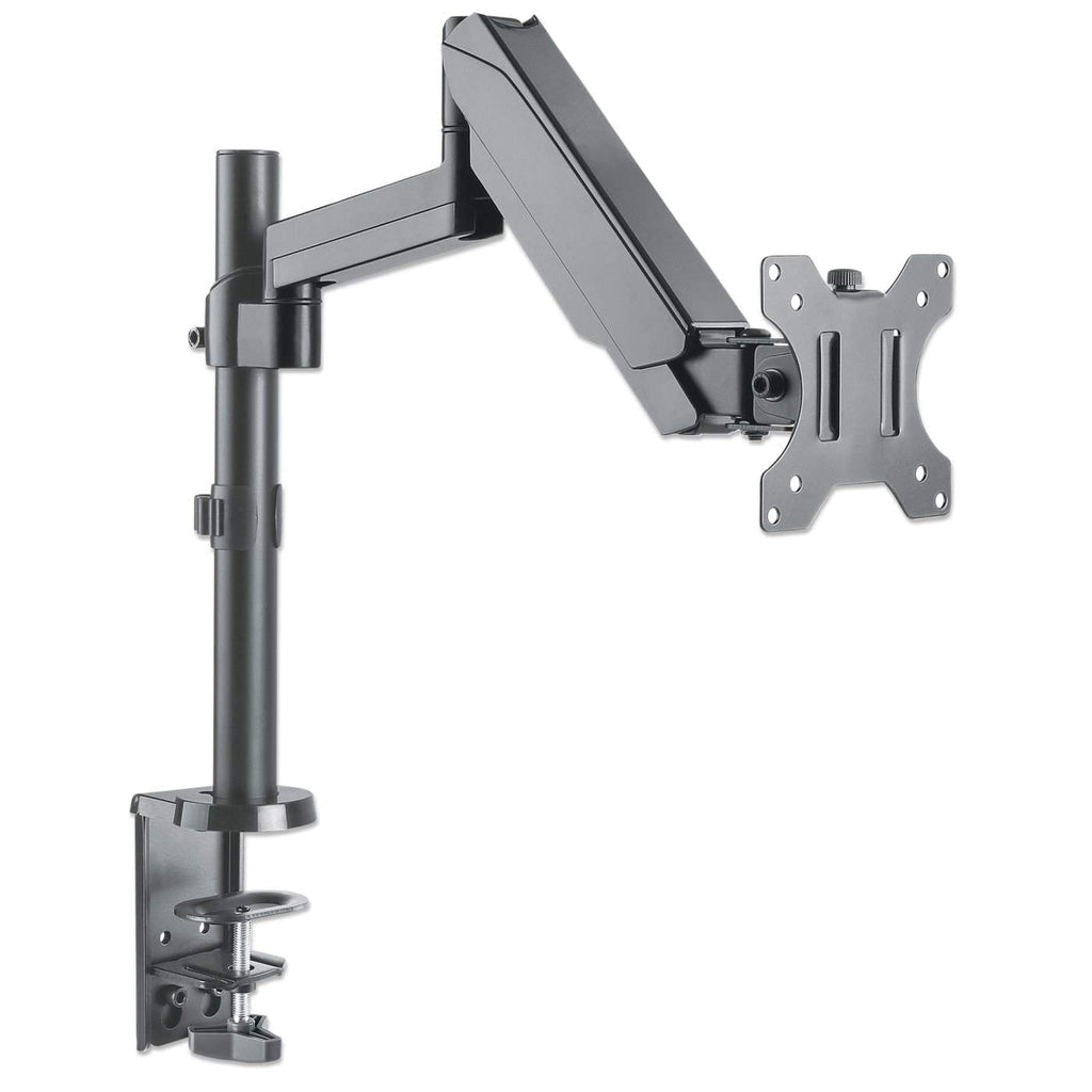 Soporte para Monitor MANHATTAN con pistón a gas,Soporta un monitor de 17 17", 100 x 100, Gris