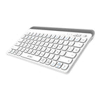 Teclado ACTECK TI737 Inalámbrico, Bluetooth 5.1/Dongle 2.4 MHz, Blanco