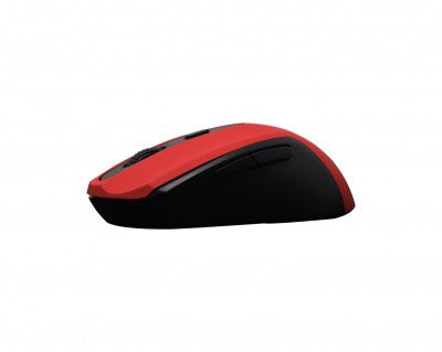 Mouse Naceb Technology NA-0116R Curvo, Rojo
