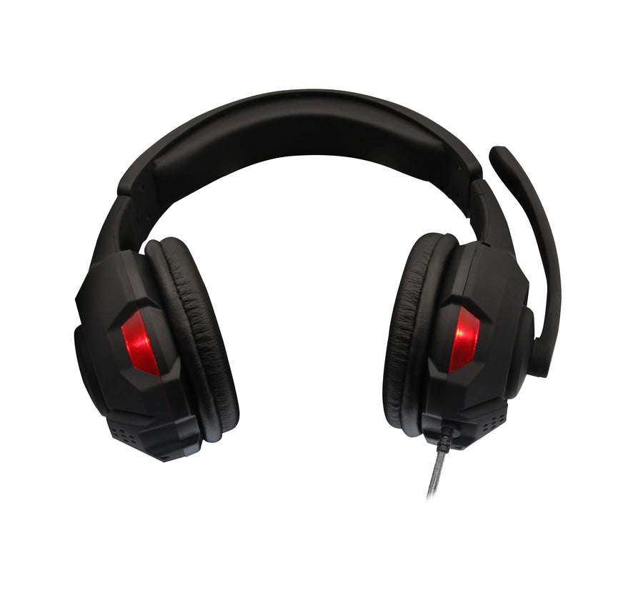 Headset Gamer Naceb Gaming NA-0304R Curvo, Negro