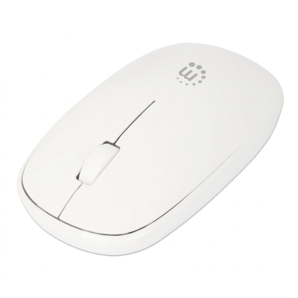 Mouse MANHATTAN 190329 Optico Inalambrico, Blanco