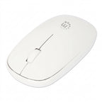 Mouse MANHATTAN 190329 Optico Inalambrico, Blanco
