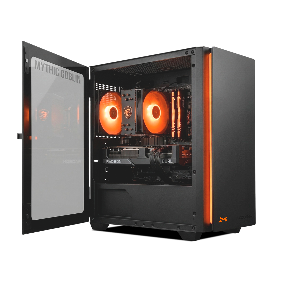 PC Gamer RX 9060 XT, AMD Ryzen 7 7700, 16GB DDR5, 500GB SSD M.2, Banshee - Mythic