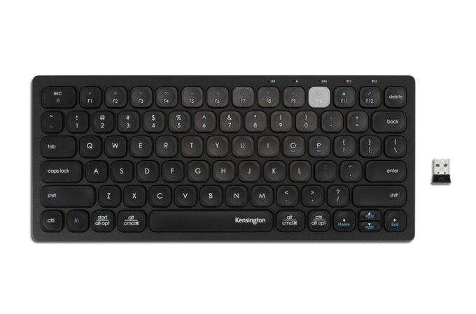 Teclado KENSINGTON K75502ES LED VA, Inalámbrico, Negro