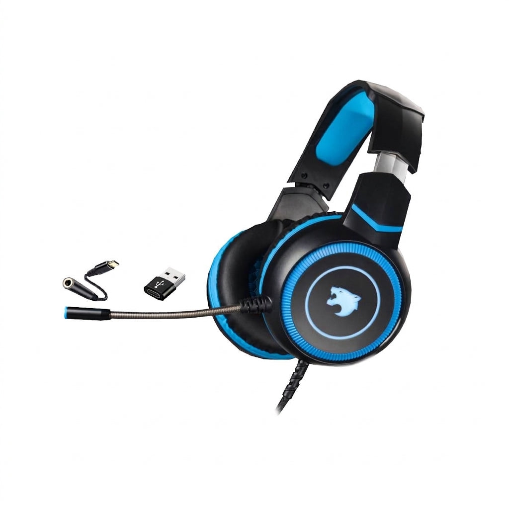 Audifonos Gamer YAGUARET HGQUIMERAYGT, Con Microfono, Control de Audio, 3.5