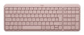Teclado LOGITECH K250 LED, Rosa