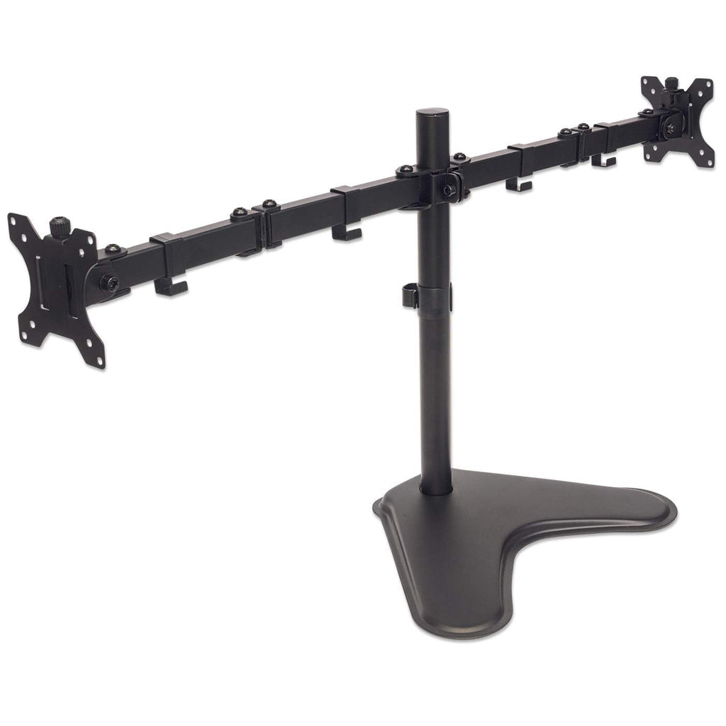 Soporte para Monitor MANHATTAN Movimiento con brazos de doble articulación 13", 100 x 100, Negro