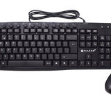 Kit Teclado y Mouse Naceb Technology NA-112N, Negro