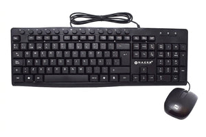 Kit Teclado y Mouse Naceb Technology NA-112N, Negro