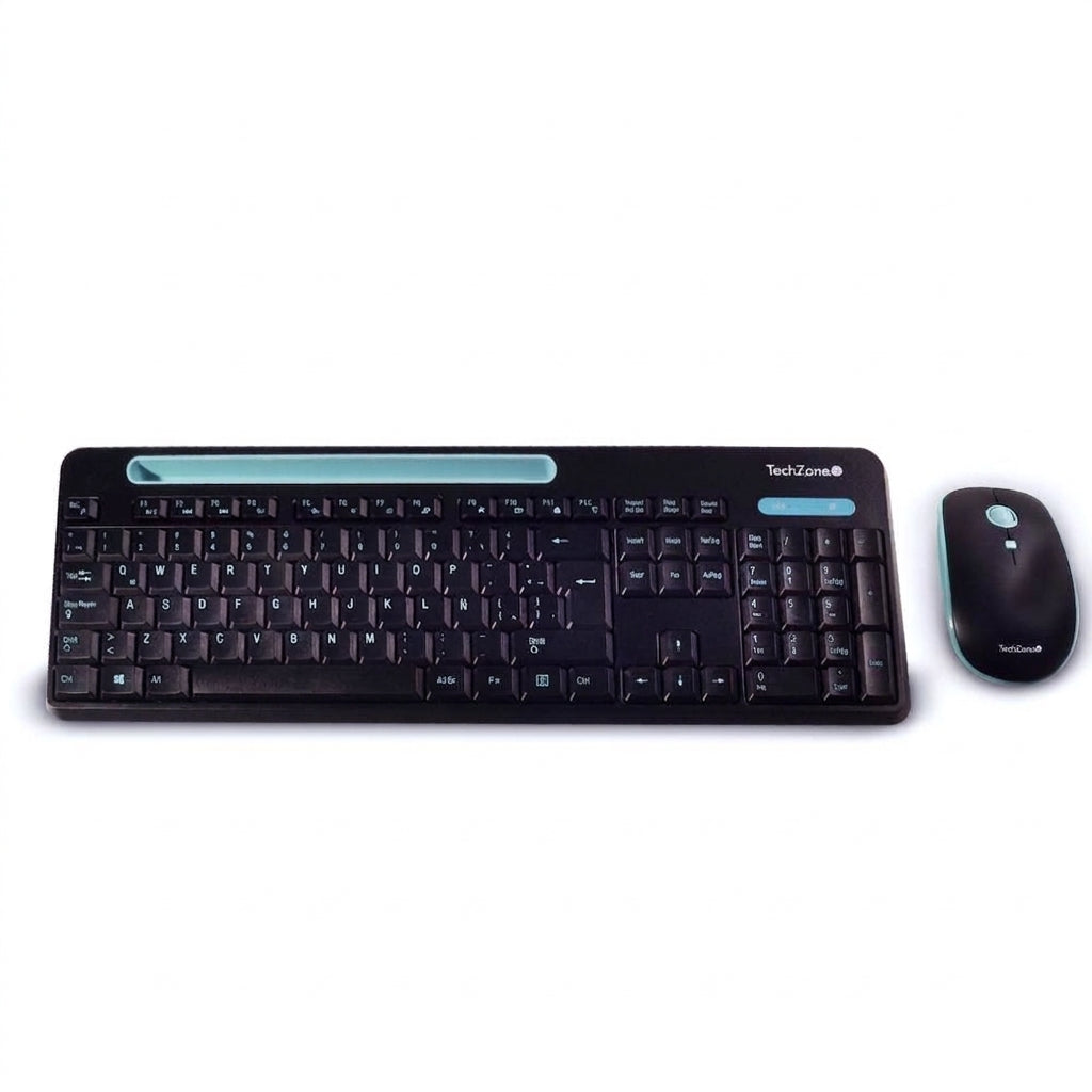 Kit Teclado y Mouse TECHZONE TZ20COMB02-INA, USB, Negro