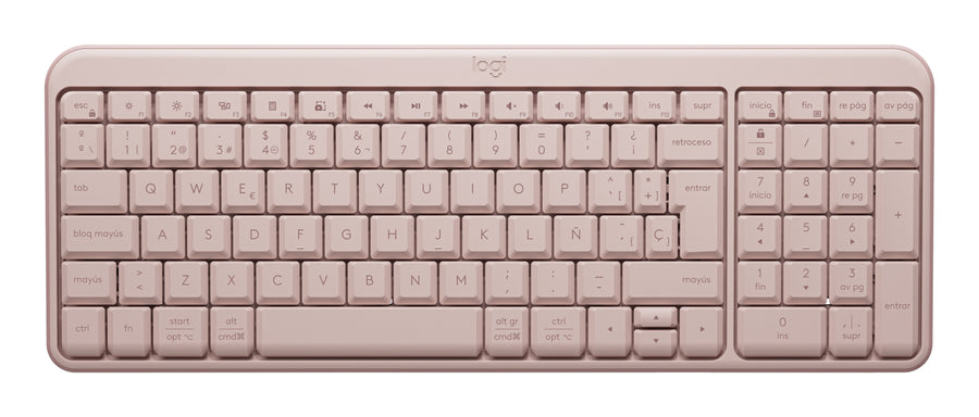 Teclado LOGITECH K250 LED, Rosa